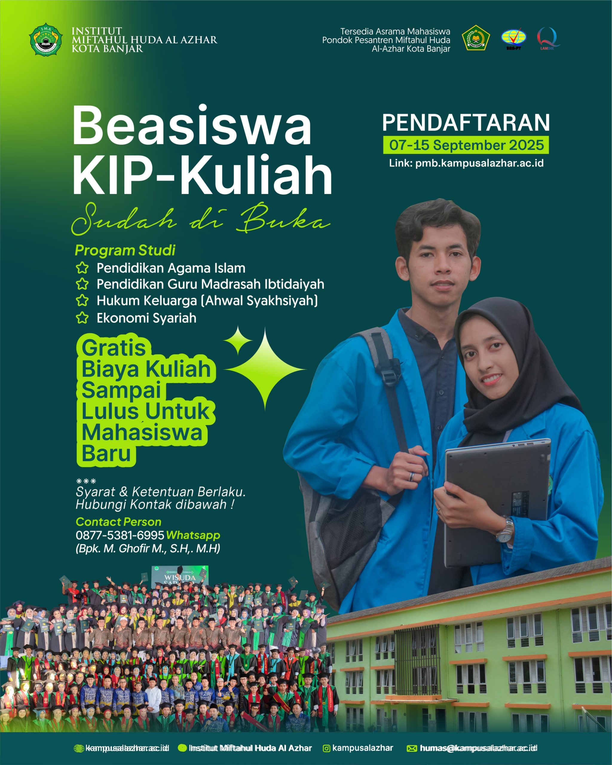 IMA Kota Banjar Buka Beasiswa KIP Kuliah Bagi Mahasiswa Baru Tahun 2025/2026!
