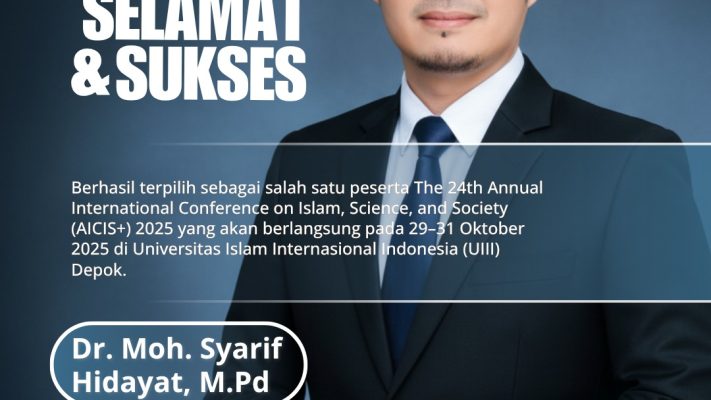Dosen IMA Kota Banjar, Dr. Moh. Syarif Hidayat, Jadi Peserta Invited Panel dan Chair pada AICIS+ ke-24 Tahun 2025
