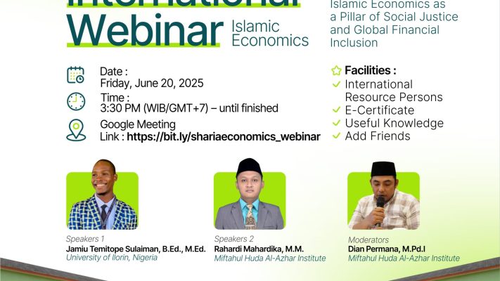 IMA Kota Banjar dan University of Ilorin, Nigeria - Afrika Gelar Webinar Internasional: Menegaskan Peran Ekonomi Syari’ah dalam Keadilan Sosial Global